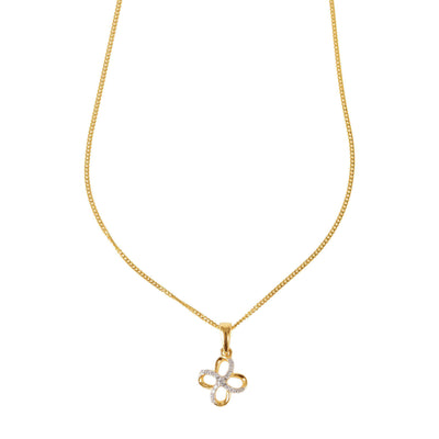 Isle of Her Signature Diamond Pendant with Necklace, Yellow Gold-Necklaces-Isle of Her-Buy Now-Isle of Her