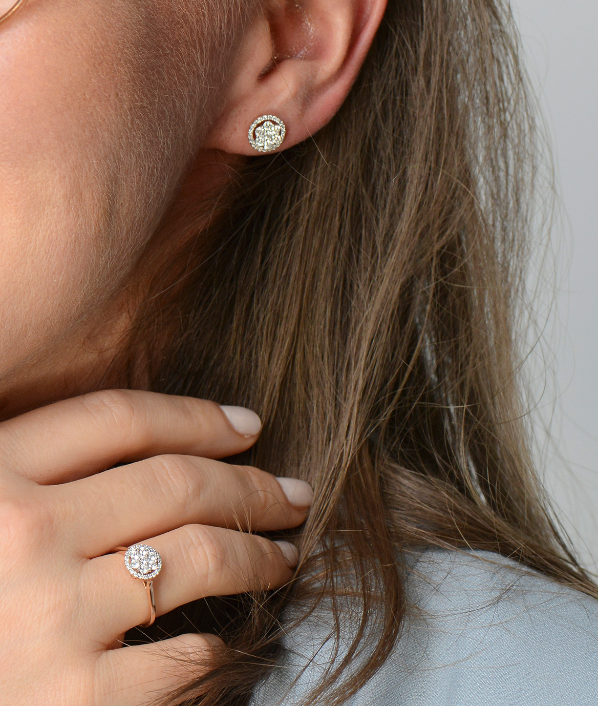 Primrose Diamond Stud Earrings